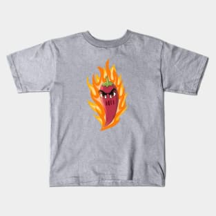 Ragging pepper shooting on fire Kids T-Shirt